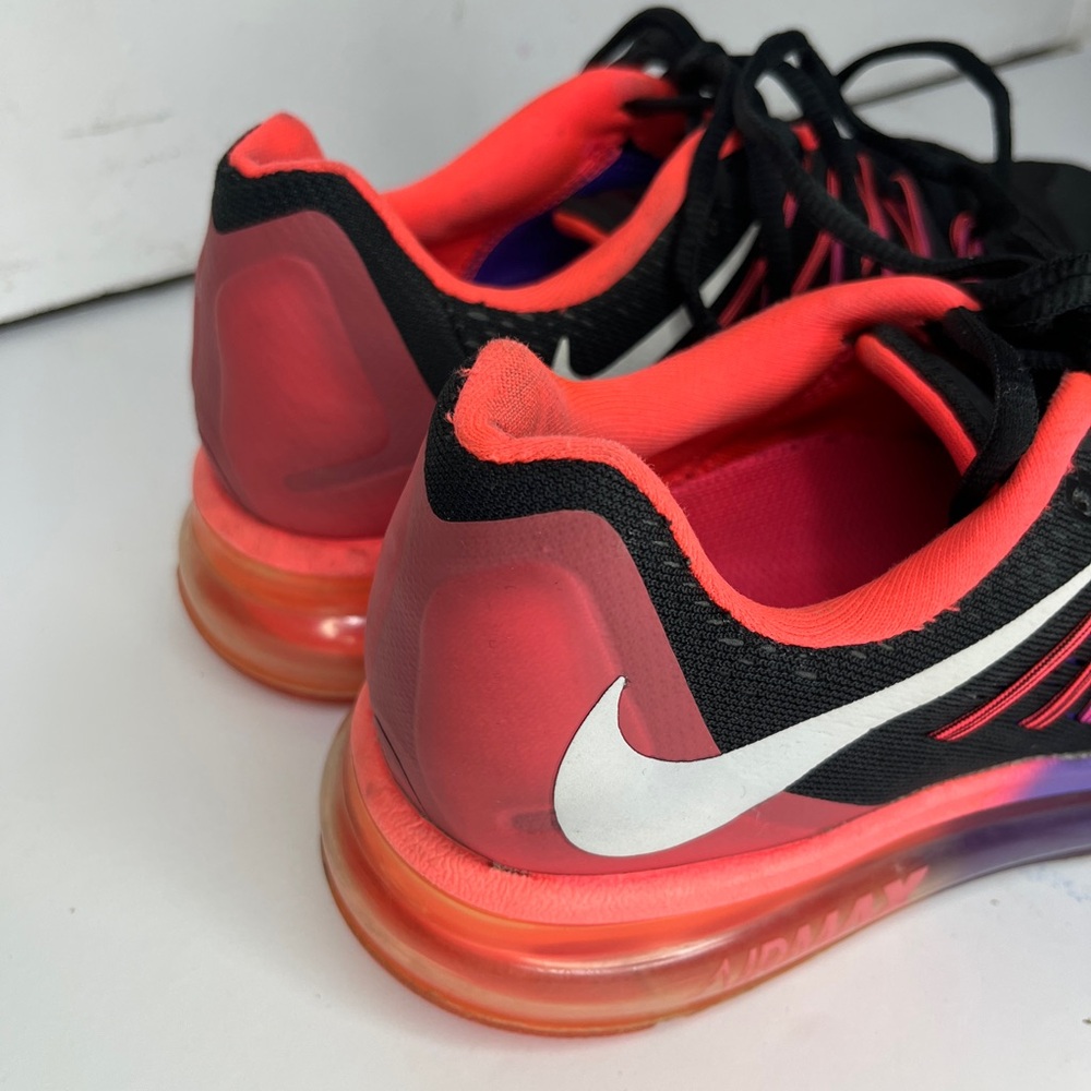 NIKE AIR MAX 2015 BLACK Hyper Punch Grape Women’s Running Shoes - Picture 6 of 9